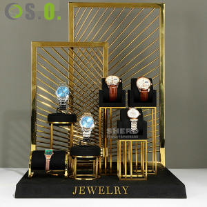 wholesale high quality Metal Watch Display Stands For Watches Watch Display Holder custom display set