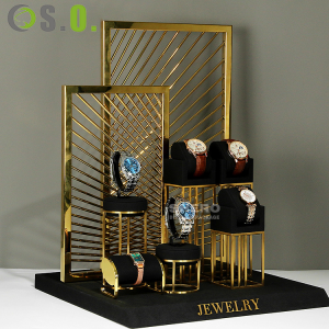wholesale high quality Metal Watch Display Stands For Watches Watch Display Holder custom display set