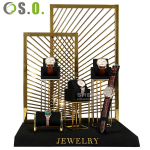 wholesale high quality Metal Watch Display Stands For Watches Watch Display Holder custom display set