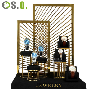 wholesale high quality Metal Watch Display Stands For Watches Watch Display Holder custom display set