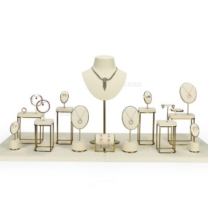 Modern Jewelry Necklace Ring Stand Window Display Jewelry Set