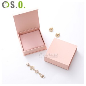 Custom Logo Beautiful Design Rigid Cardboard Paper Jewelry Gift Box