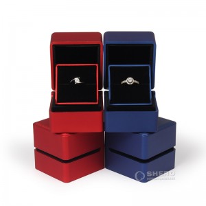 Luxury led jewellery package custom ring diamond jewelry box with lights