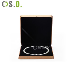 Luxurious Rectangular Jewelry Box PU Leather Velvet Storage for Diamond Ring Necklace Bracelet Pendant Set Jewelry Packaging