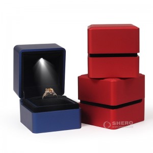 Luxury led jewellery package custom ring diamond jewelry box with lights
