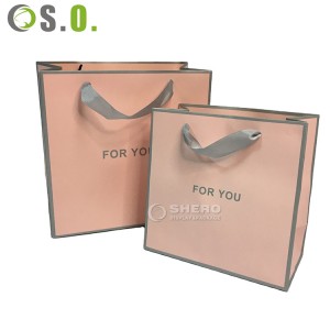 Luxuriöse Geschenkpapiertüten und -schachteln aus recyceltem, individuellem Karton mit Griff für Einkaufstaschen mit Ihrem eigenen Logo