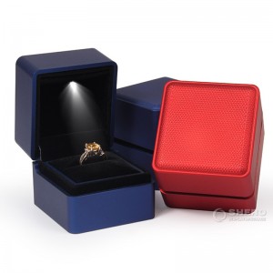 Luxury led jewellery package custom ring diamond jewelry box with lights