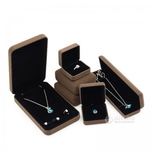 Wholesale Luxury Jewellery Box Packaging Custom Velvet Pendant Bangle Bracelets Earrings Necklace Ring Box Packaging