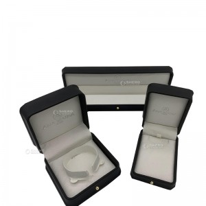 High-End Pu Leather Jewelries Packaging Box Ring Pendant Bangle Jewelry Box Custom Logo