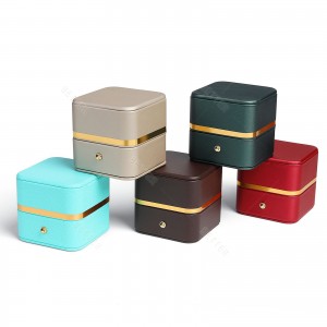 Wholesale PU Leather Luxury Gift Jewellery Box Package Custom Bangle Bracelet Necklace Earrings Ring Box Custom Jewelry Box