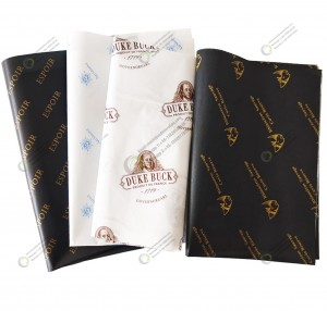 High Quality Wholesale Tissue Paper Custom packing paper Printed Logo Wrapping paper