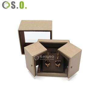 Manufactory storage plastic blue gift jewelry advertising packing display  ring jewellery box