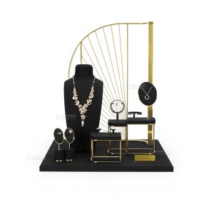 Custom logo Jewelry Store Interior Design Luxury showcase Props Display Set