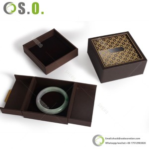 Professional Wooden Jewelry Box Luxury Bracelet Bangle Packaging Chinese Style Jewelry Case