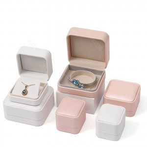 Luxury Necklace Wholesale Jewelry Packaging Boxes Jewelry Gift Box Pu Leather Ring pendant Jewelry Case