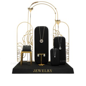 Luxury Custom Ring Pendant Bracelet Shop Window Jewelry Display Holder Props Set