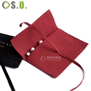 Luxury High-End Microfiber Jewelry Packaging Pouches Envelope Pouch