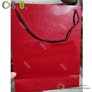 Luxury Large Kraft Paper Shopping Bags with Handle Custom-Logo Black Gift Bags Classic Style