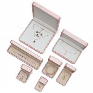 Luxury Necklace Wholesale Jewelry Packaging Boxes Jewelry Gift Box Pu Leather Ring pendant Jewelry Case