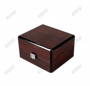 Wholesale Custom Logo Luxury 10 Slots Large Wooden Pocket Watch Storage Box Lock Wood Velvet Glass Watch Boxes Display Gift Case