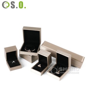 Luxury Custom Leather Jewelry Packaging and Display PU Ring Earring Necklace Bracelet Organizer Box with Logo