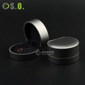 Shero High-End Pu Leather Plastic Ring Gift Package Custom Jewelry Boxes With Logo