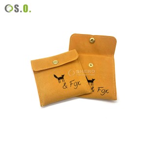 Custom Logo Printed Microfiber Mini Colored Soft Faux Suede Velvet Drawstring Bowknot jewelry pouch with logo