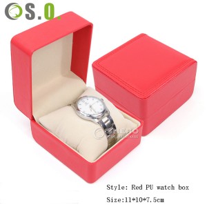 [Copy] Custom logo 6 12 24 slots luxury pu leather gift packaging watch storage box black single watch case band strap display box