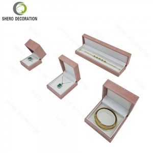 Custom Logo Velvet Jewelry Box Blue Jewellery Gift Box Packaging For Necklace