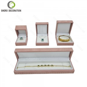 Custom Logo Velvet Jewelry Box Blue Jewellery Gift Box Packaging For Necklace