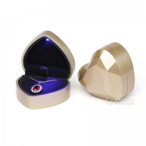 Luxury Jewellery Packaging Box Wholesale Black Bangle Bracelet Earring Led Jewelry Box custom