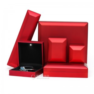 Luxury Jewellery Packaging Box Wholesale Black Bangle Bracelet Earring Led Jewelry Box custom
