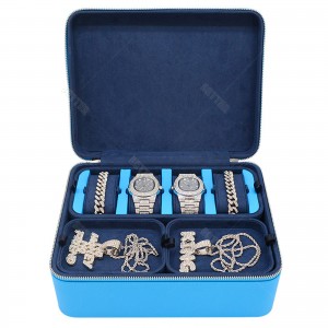 PU Leather Storage Box Multi Function Portable Jewelry Boxes travel jewelry case Big Jewelry box