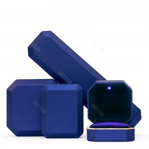 Led jewelry box luxury led jewelry package custom ring diamond jewelry box with lights