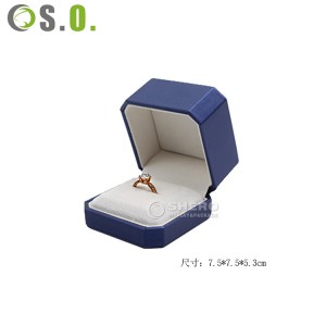 Custom PU Leather Jewelry Packaging Box High End Velvet Lining Earring Necklace Bracelet Gift Display Box