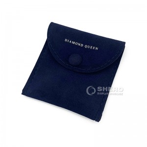 Small Earring Necklace Bracelet Ring Velvet Envelope Flap Packaging Microfiber Custom Jewellery Bag Jewelry Pouch With Logo