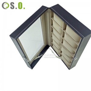 Wholesale Single Women Men Travel Watch Roll Case Box Pu Leather Watch Packaging Storage Box Display Watch Cse