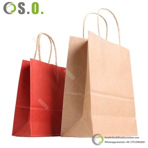 Unique Paper Bags Set for Jewelry Wedding Shopping Christmas Return & Gifting for Clothes Packaging Hot Stamping