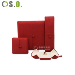 Hot Selling Jewelry Box PU Leather Storage Jewelry Box Costom logo Packing Box