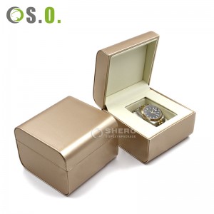 Wholesale Luxurious Watch Box High-grade PU Leather Watch Packaging Box Jewelry Storage Box Clamshel