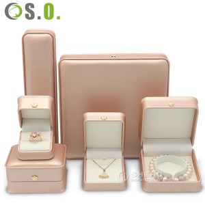Soft Pu Leather Display Packaging Case Box Jewelry Organizer Travelling Pu Leather Jewelry Box Set in Elegant
