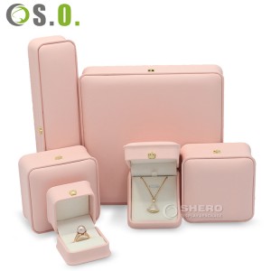 Soft Pu Leather Display Packaging Case Box Jewelry Organizer Travelling Pu Leather Jewelry Box Set in Elegant