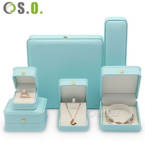 Soft Pu Leather Display Packaging Case Box Jewelry Organizer Travelling Pu Leather Jewelry Box Set in Elegant