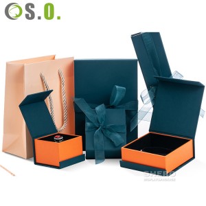 Custom Logo Beautiful Design Rigid Cardboard Paper Jewelry Gift Box