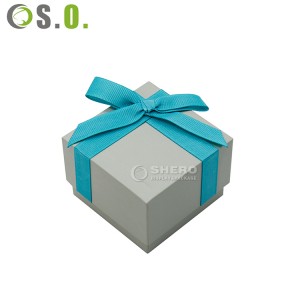 Custom Small Paper Cardboard Ring Drawer Packaging Jewelry Gift Box And Bag With Logo Printed