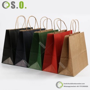 Christmas Wholesale Customized Paper Bag Shopping Bag Favorable Craft Paper Bag