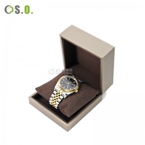 High Quality  Jewelry Bracelet Watch Box Set Leatherette Paper Outside Microfiber Inner Boxes For Watch