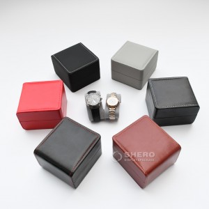 Luxury Custom Logo Watch Mens Packaging Case Pu Leather Storage Gift Watch Box