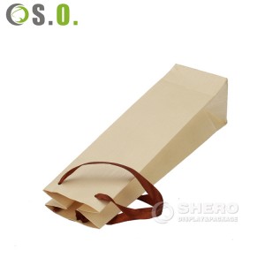 Recyclable Handmade Luxury Carrier Bag Custom Design Art Paper Bag Pink Shopping Bag for Clothes