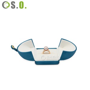 Luxury Pu Leather Earring Bracelet Necklace Ring Jewelry Gift Packaging Box